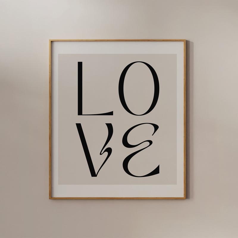 Love Typography Print