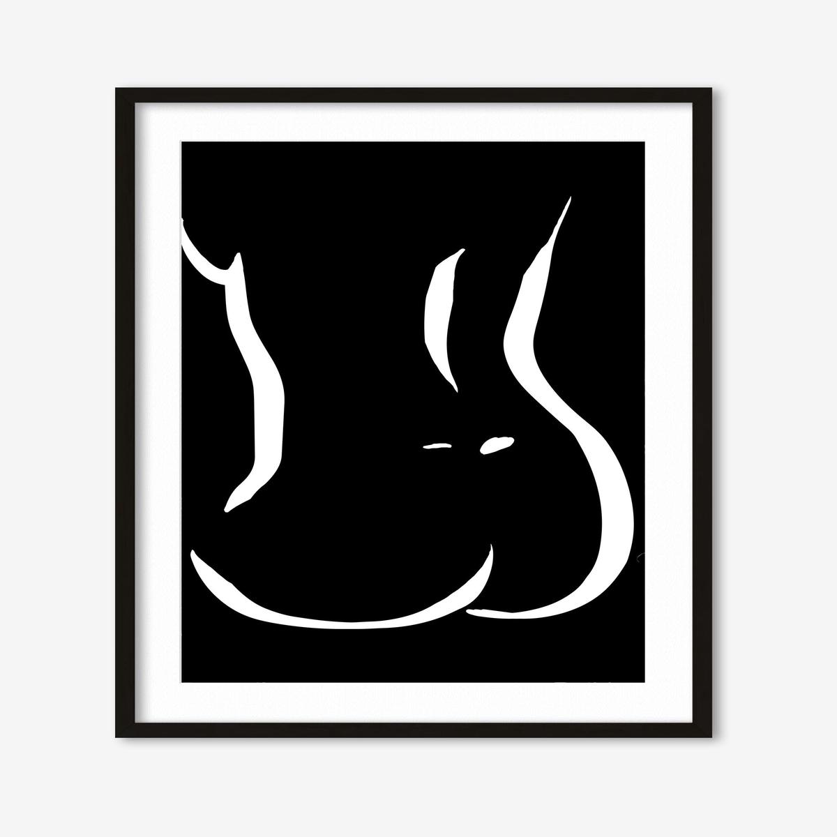 Lower Figure Line Art Print