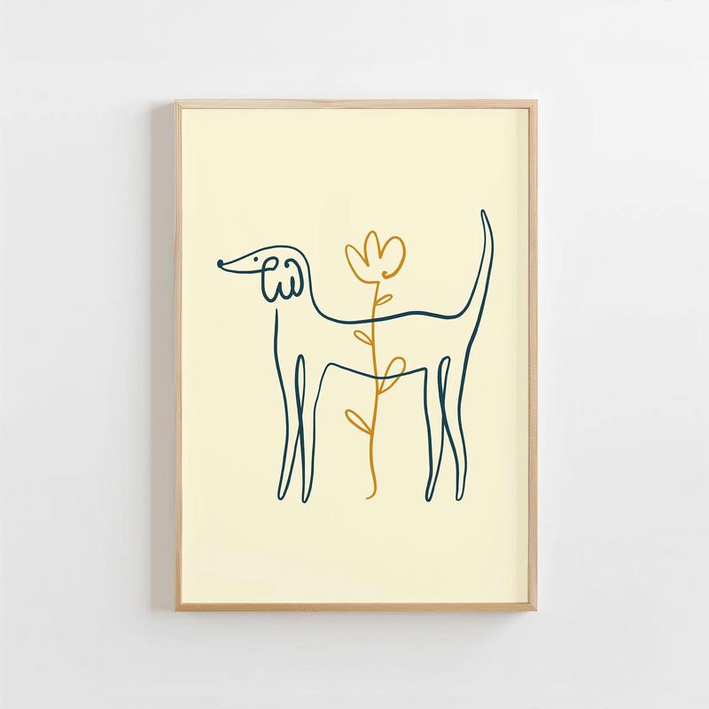 Minimalist Line Dog