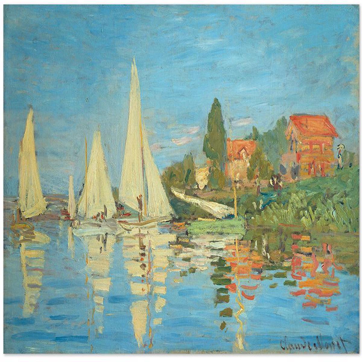 Regatta At Argenteuil, By Monet