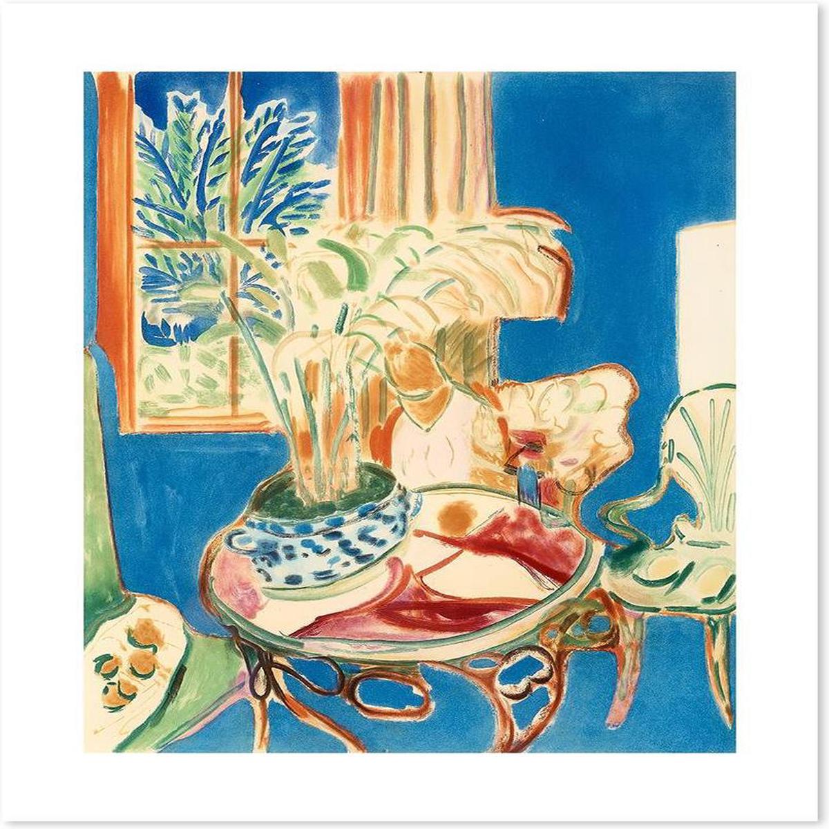 Small Blue Interior, By Henri Matisse