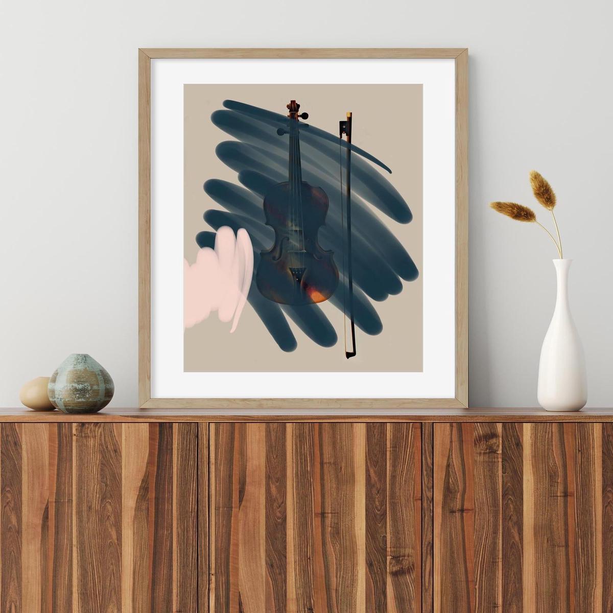 Violin Contemporary Art Print
