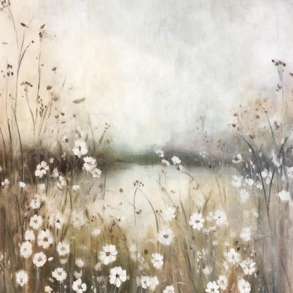 White Flower Field, Style B