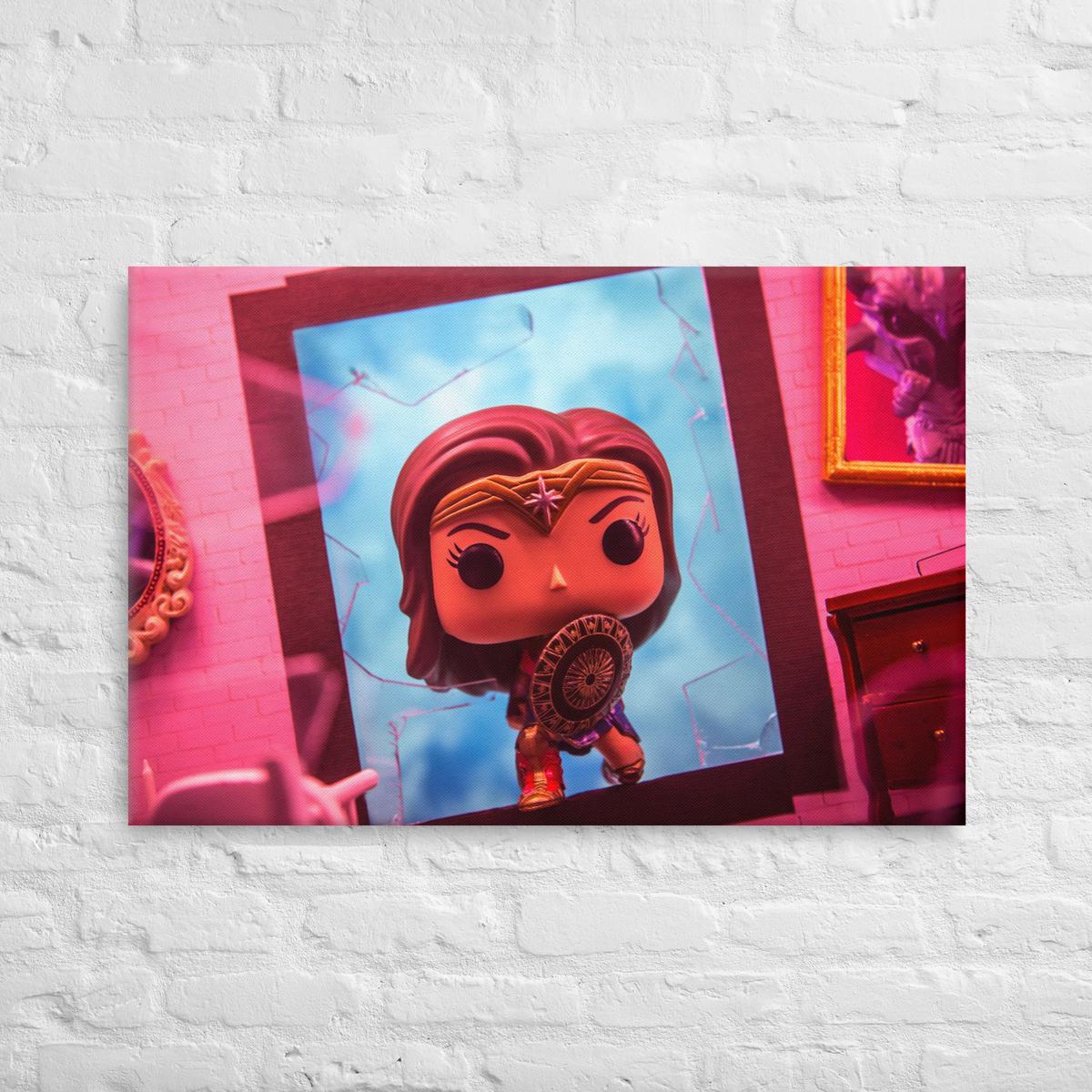 Wonder Woman Funko Pop Photography Giant Canvas by UrbanRoxStarr
