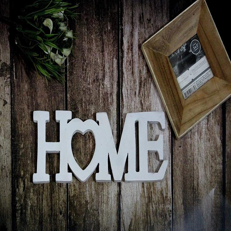 Wooden vintage style home letter artwork size 25 x 2 x 9 decor piece