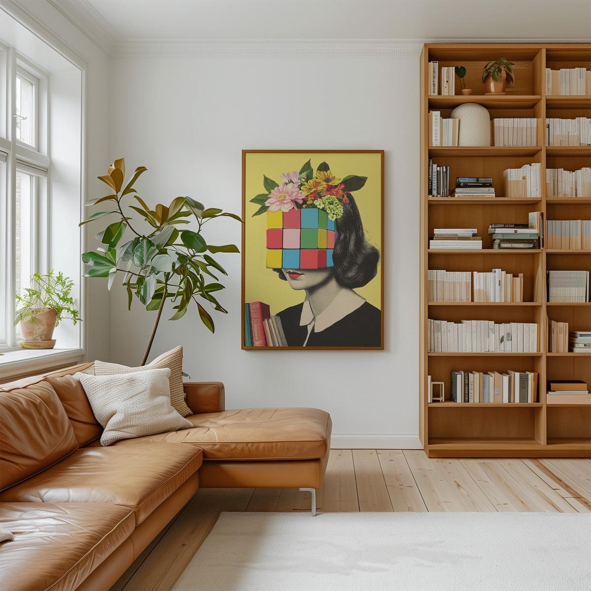 Your Mind Is a Puzzle Rubiks Cube Wall Art