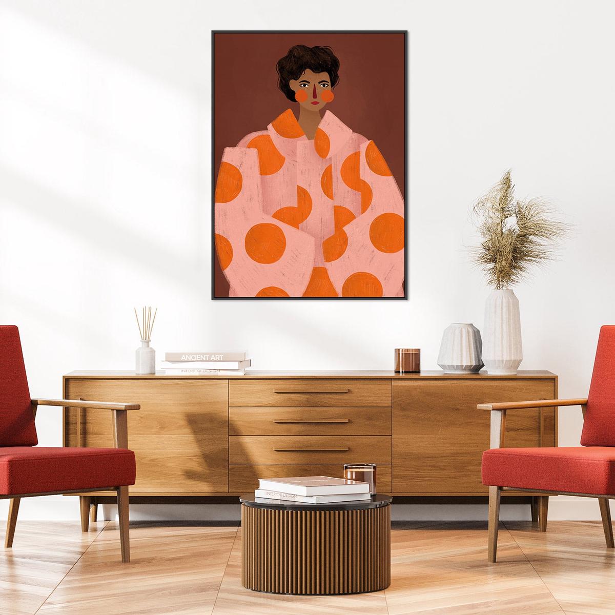 Woman With Orange Dots, by Bea Muller