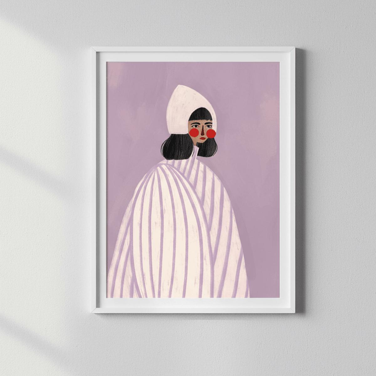Woman with White Hat by Bea Muller