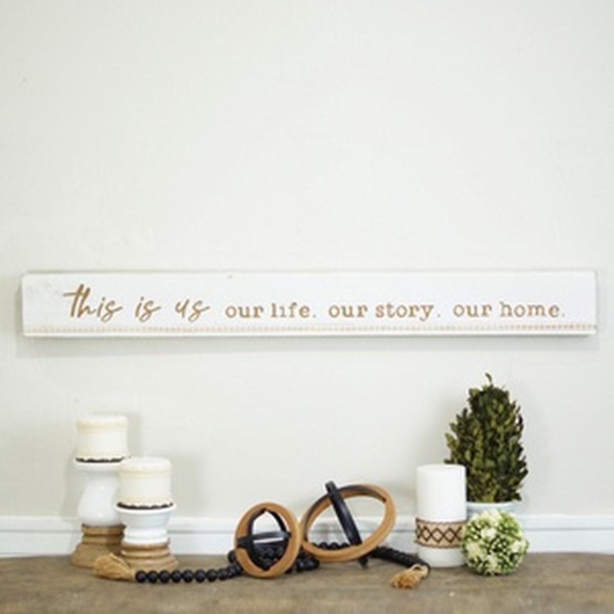 Wood "This is Us" Wall Decor