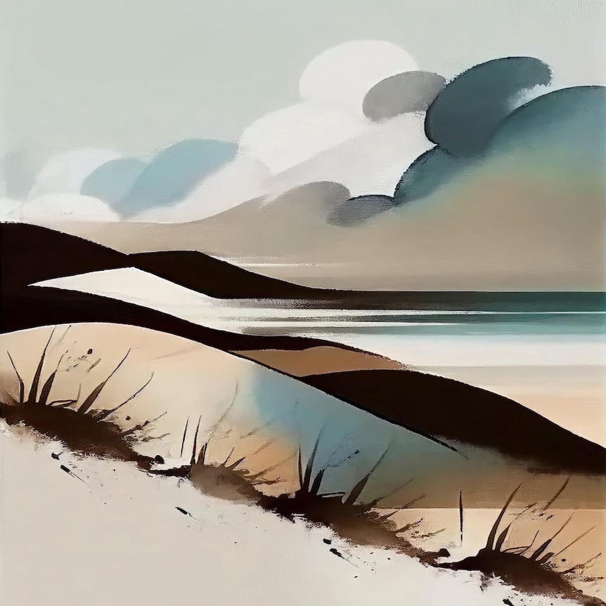 - Abstract Minimal Boho Beach 5