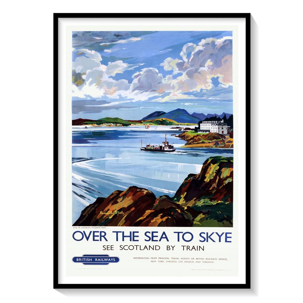 Over the sea Travel Poster