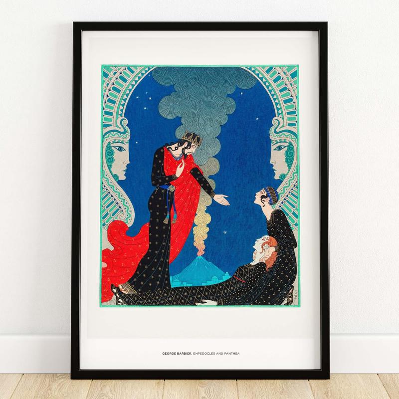 Exhibition Art Print George Barbier Empedocles Panthea Art Deco Mythology Poster Wall Art