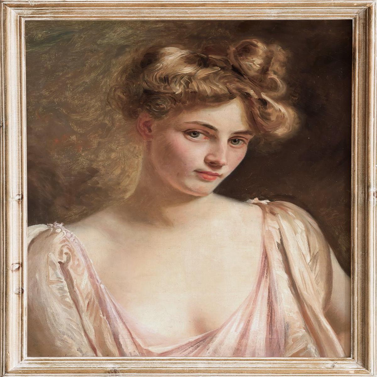 "A Blonde Beauty" Art Print