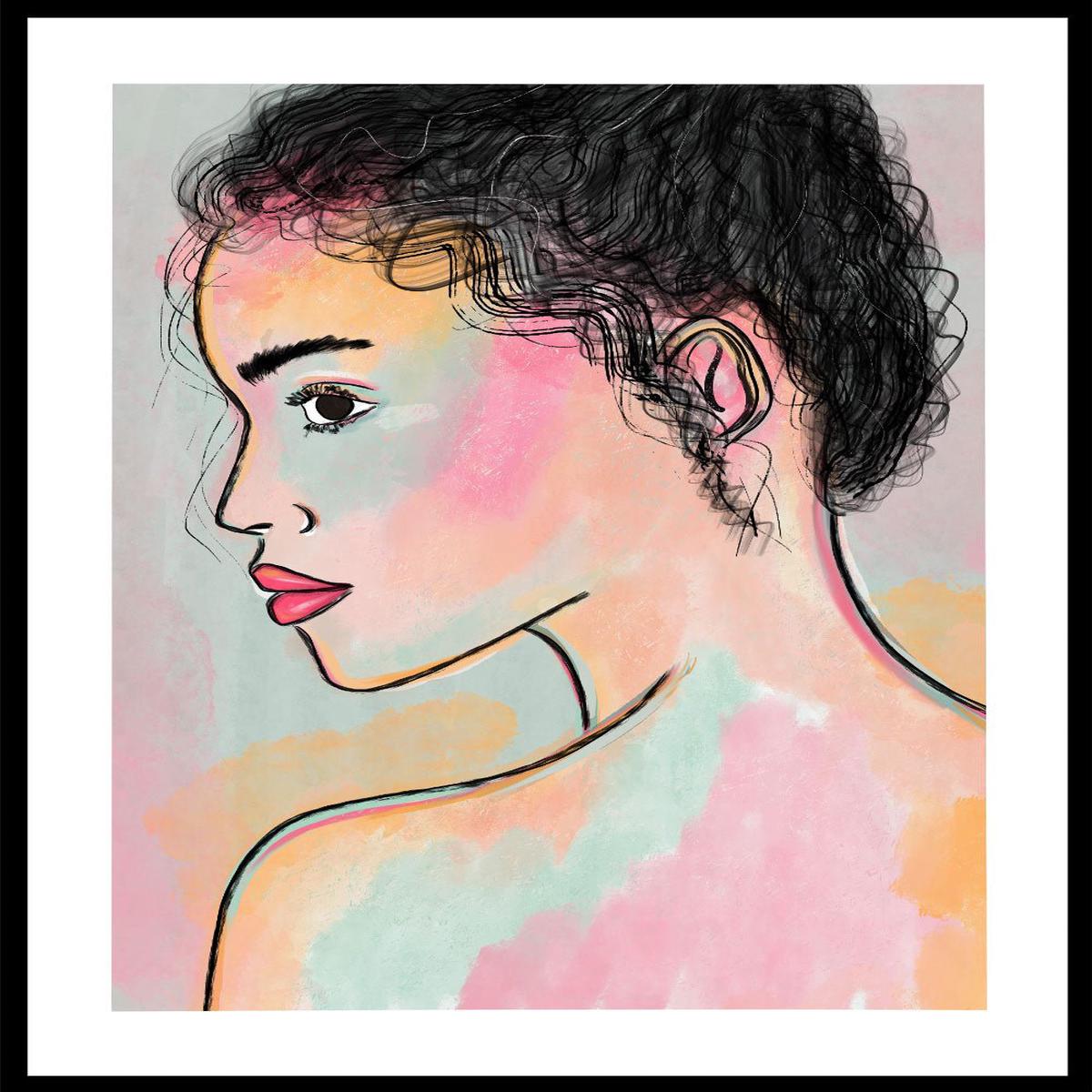 'Soft Gaze' Aesthetic Art Print