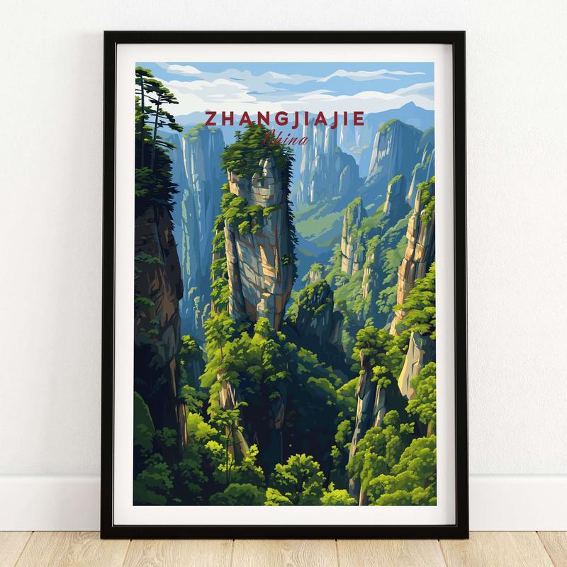 Zhangjiajie Wulingyuan Canvas Print | Chinese Landscape Decor
