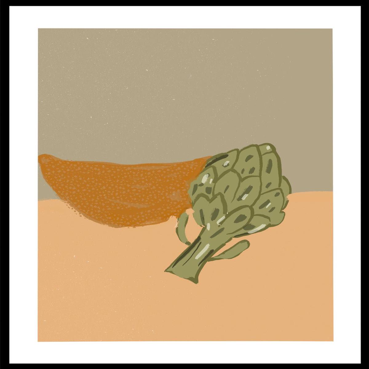 'Still Life with Artichoke' Aesthetic Art Print