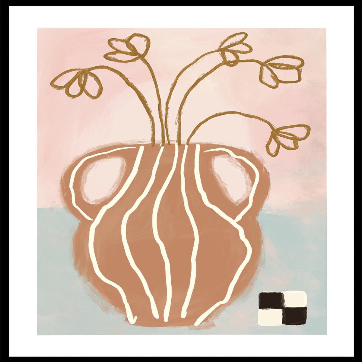 'Terracotta Vase' Aesthetic Art Print