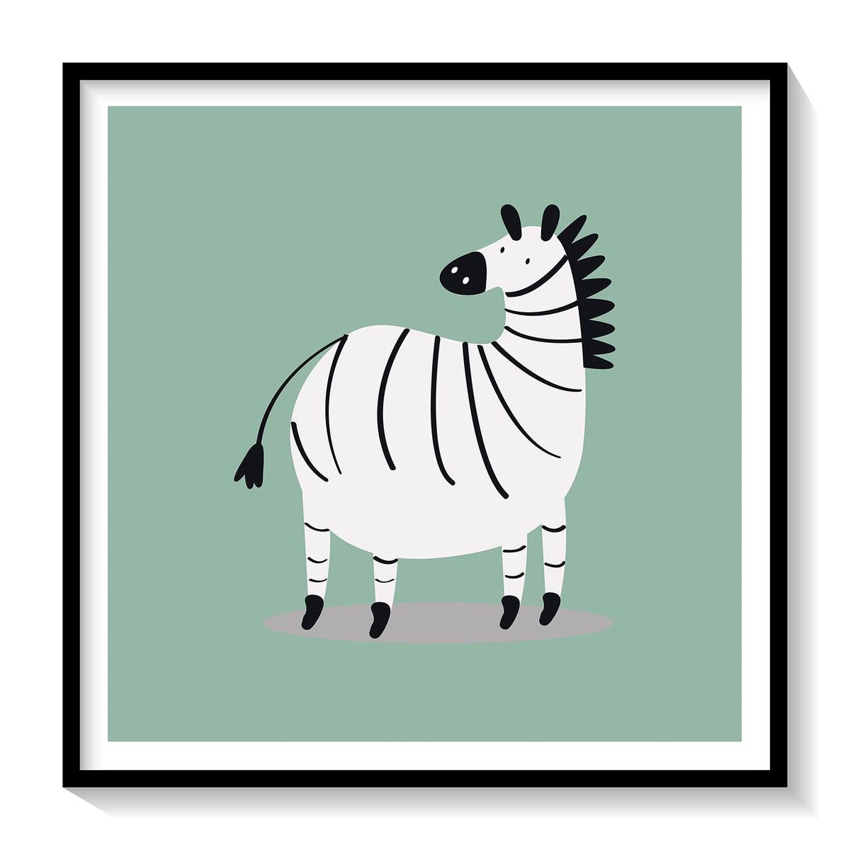 Zebra Illustration, Animal Painting