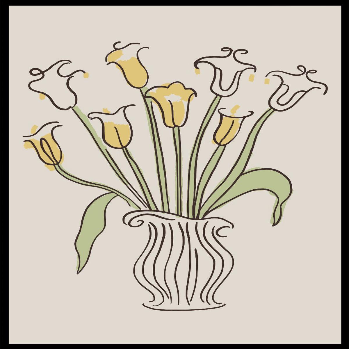 'Waltz of the Tulips' Aesthetic Art Print