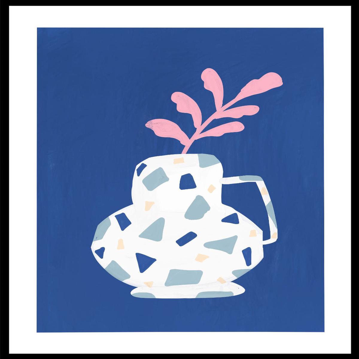 'Terrazzo Vase' Aesthetic Art Print