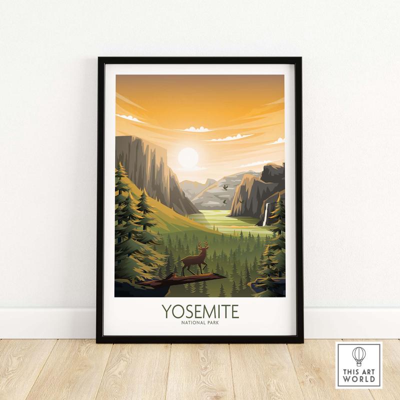 Yosemite Wall Art | National Park Poster
