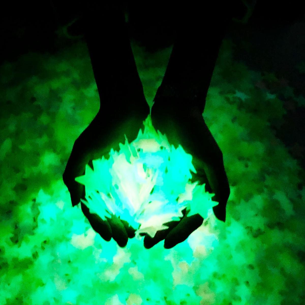 3CM Glow-in-Dark Star Stickers  Room Wall Decor