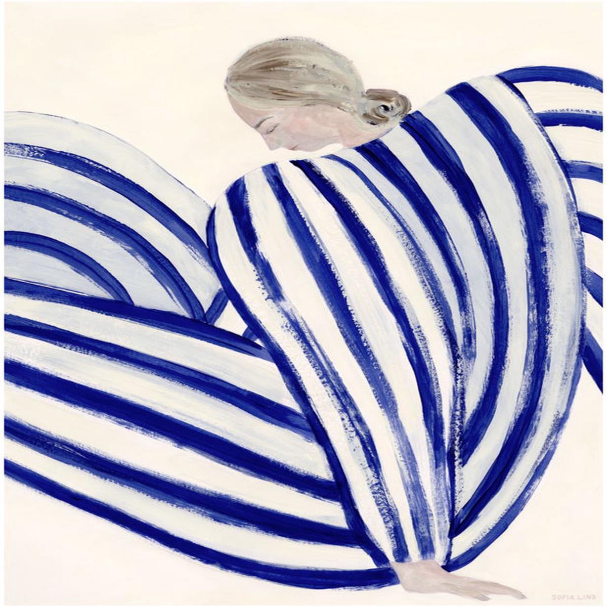 100x140cm Blue Stripe At Concorde poster - The Poster Club
